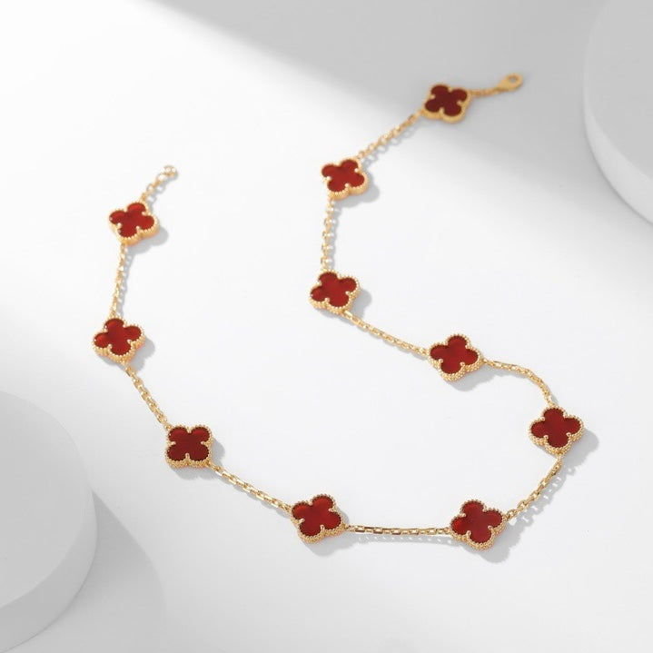 ¡®Imperial¡¯CLOVER 10 MOTIFS CARNELIAN NECKLACE