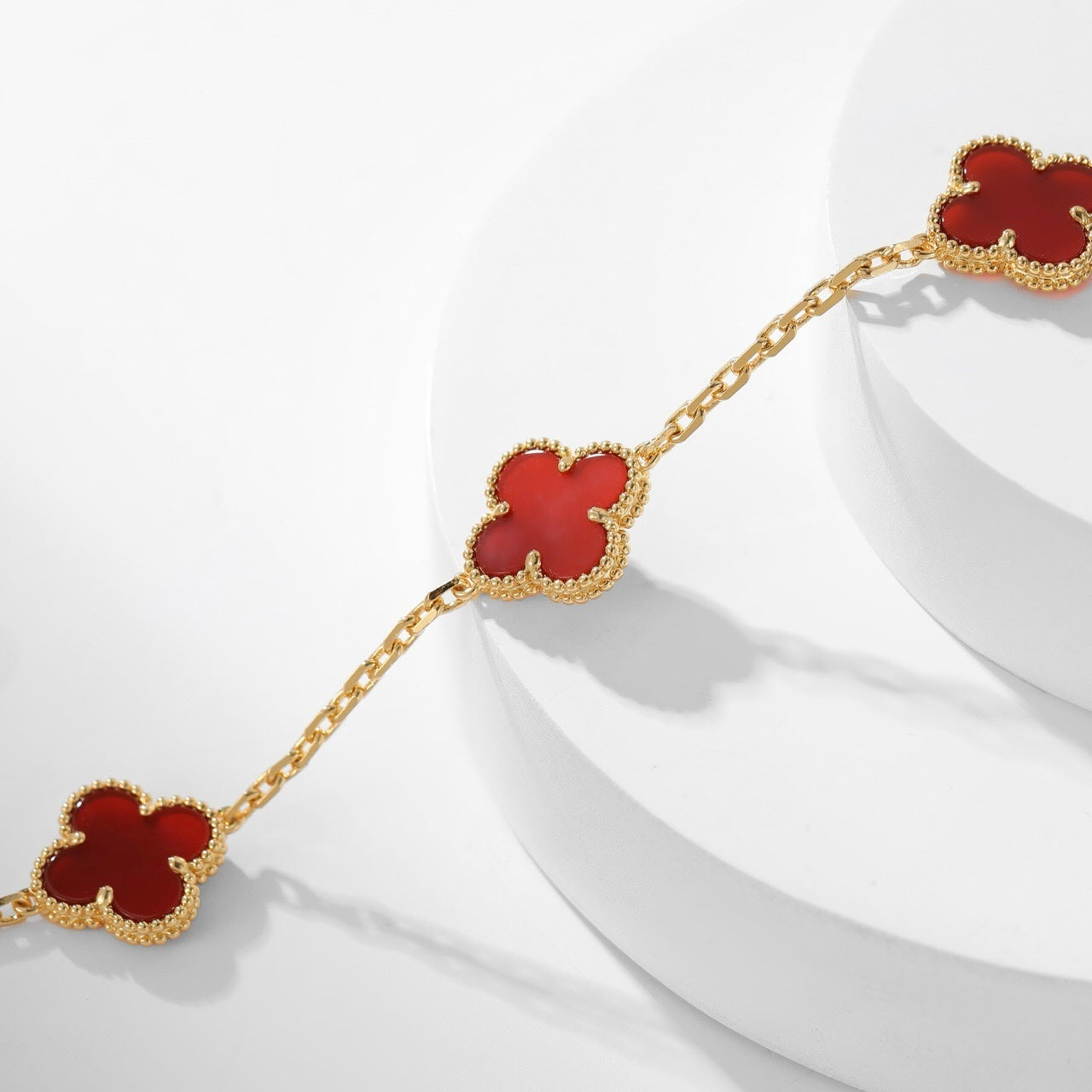 ¡®Imperial¡¯CLOVER 10 MOTIFS CARNELIAN NECKLACE