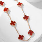 ¡®Imperial¡¯CLOVER 10 MOTIFS CARNELIAN NECKLACE