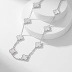 ¡®Imperial¡¯CLOVER 10 MOTIFS WHITE MOTHER OF PEARL NECKLACE