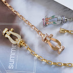 Imperial FORCE Armband aus Metall mit großem Hufeisenverschluss