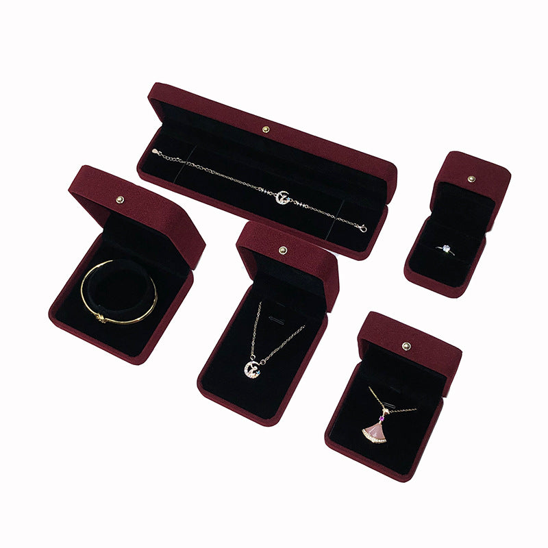 Schmuckkästchen aus Flanell (Geschenkbox ohne Logo)