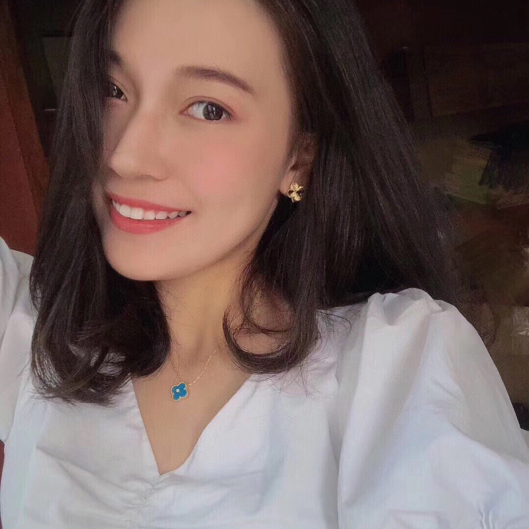 Imperial CLOVER 15MM DIAMANT- UND BLAUER ACHAT-KETTE