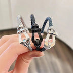 Imperial FORCE Großes Hufeisen Volldiamant-Armband Silber