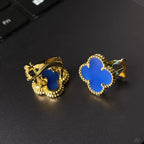 [Imperial] CLOVER LARGE (20mm) 1 MOTIFS BLUE MOP STUD EARRINGS