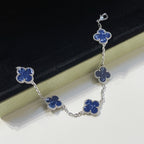 ¡®Imperial¡¯CLOVER 5 MOTIF PIETERSITE SILVER BRACELET