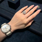 Imperial Loop Ring Vollmotiv Diamant 16mm Silber