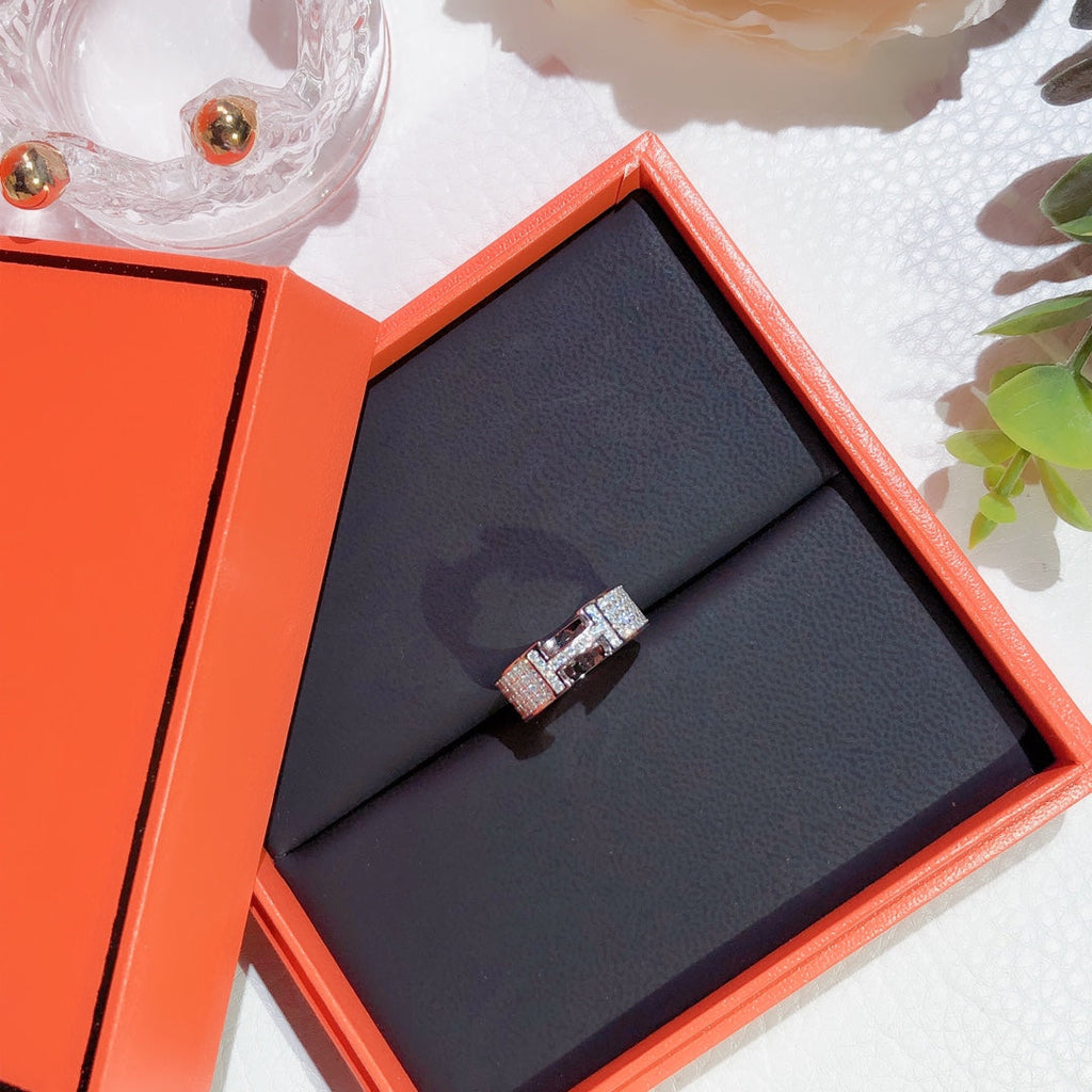 Imperial H Ring Volldiamant