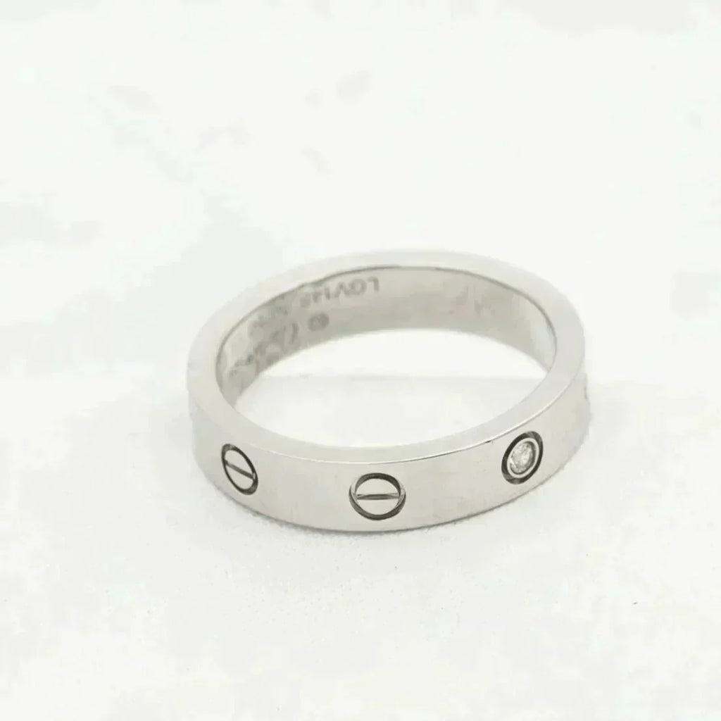 Imperial Love Ring 4 mm 1 Diamant Silber