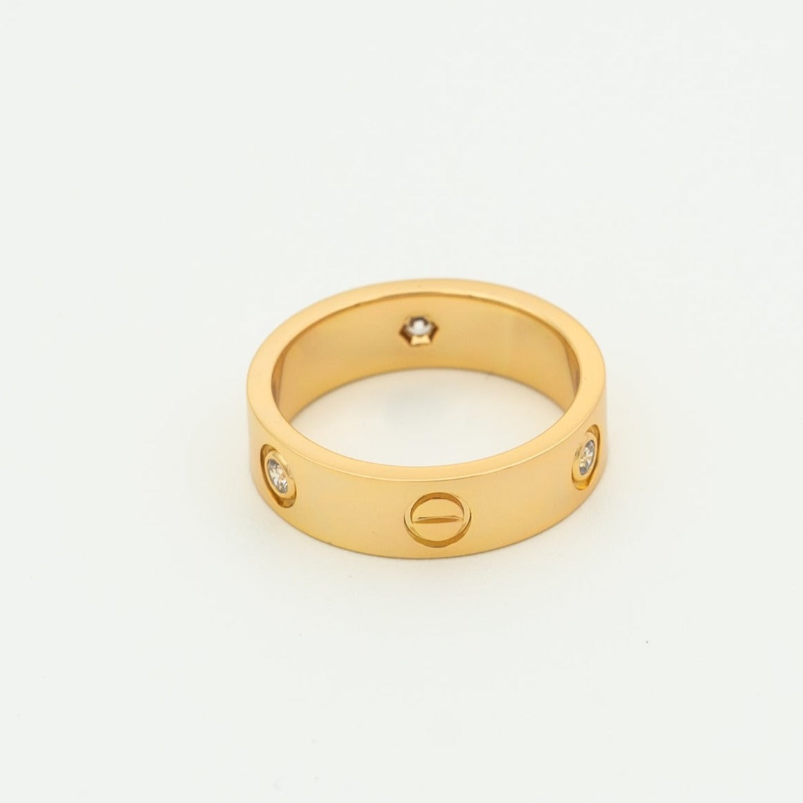Imperial LOVE RING 5,5 MM 3 DIAMANTEN ROSÉGOLD