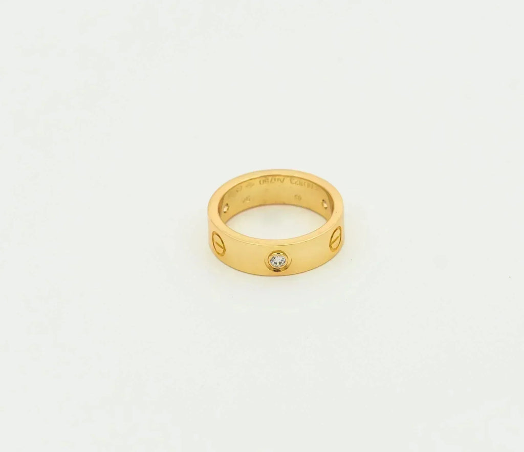 Imperial Love Ring, 5,5 mm, 3 Diamanten, Gold