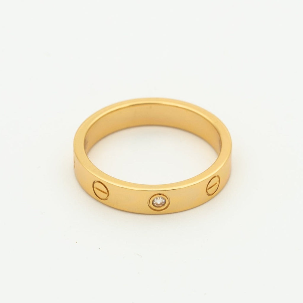 Imperial LOVE RING 4MM 1 DIAMANT ROSÉGOLD