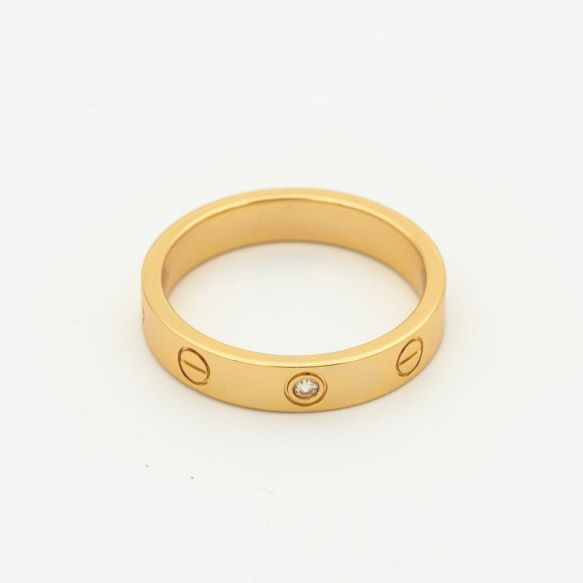 Imperial LOVE RING 4MM 1 DIAMANT ROSÉGOLD