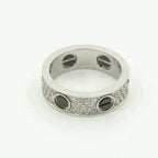Imperial LOVE RING 5,5 MM DIAMANTEN PAVED KERAMIK