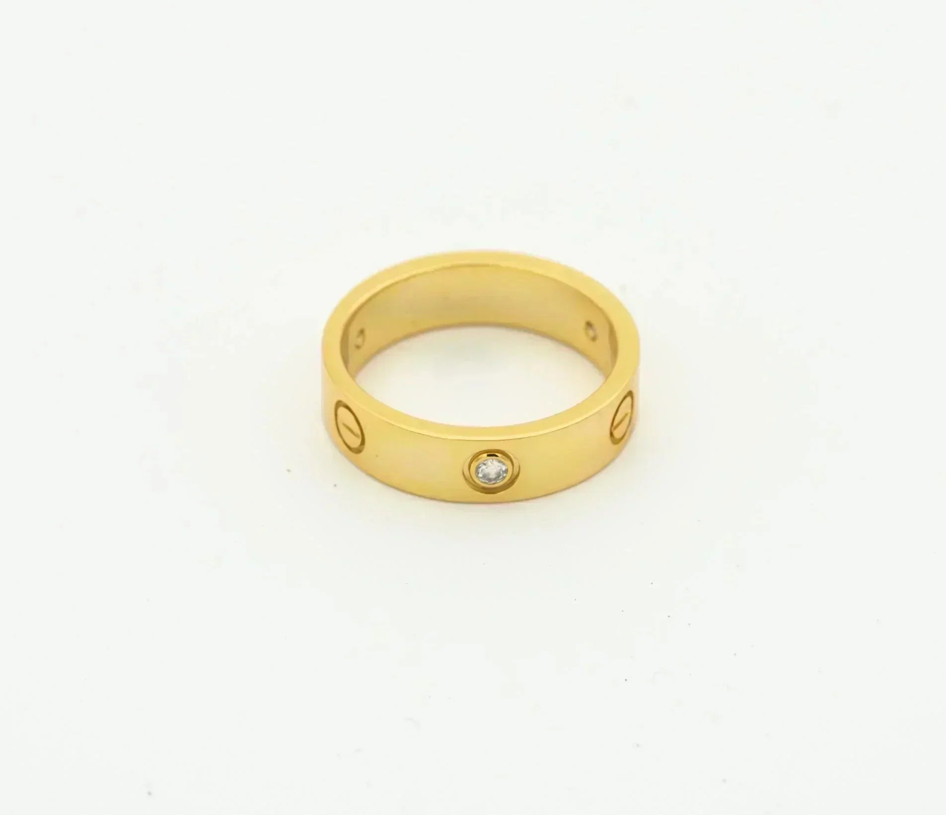 Imperial Love Ring, 4 mm, 1 Diamant, Gold