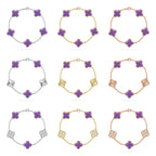 [Imperial]New CLOVER 5 MOTIF LIGHT PURPLE BRACELET COLLECTION