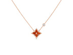 ¡®Imperial¡¯STAR NECKLACE PINK GOLD 1 DIAMOND