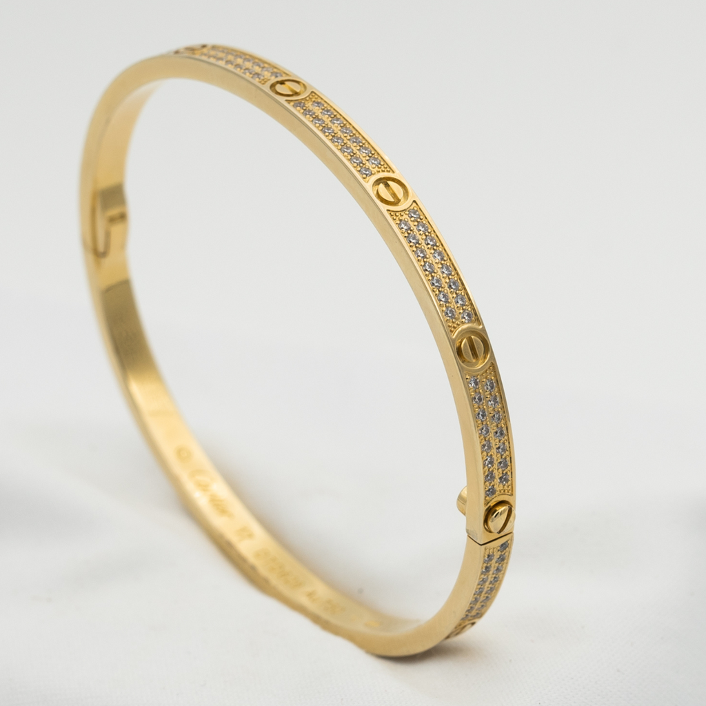 Imperial LOVE Armband, 3,65 mm, diamantbesetzt