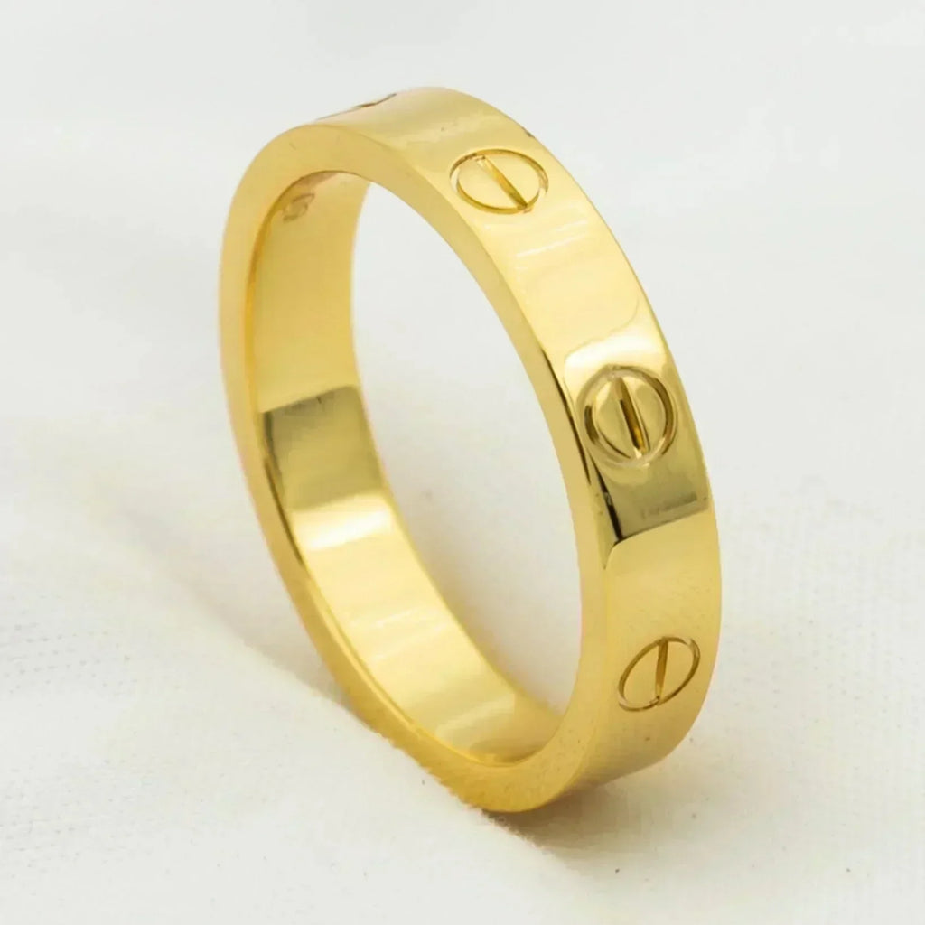 Imperial Love Ring, 4 mm, 1 Diamant, Gold