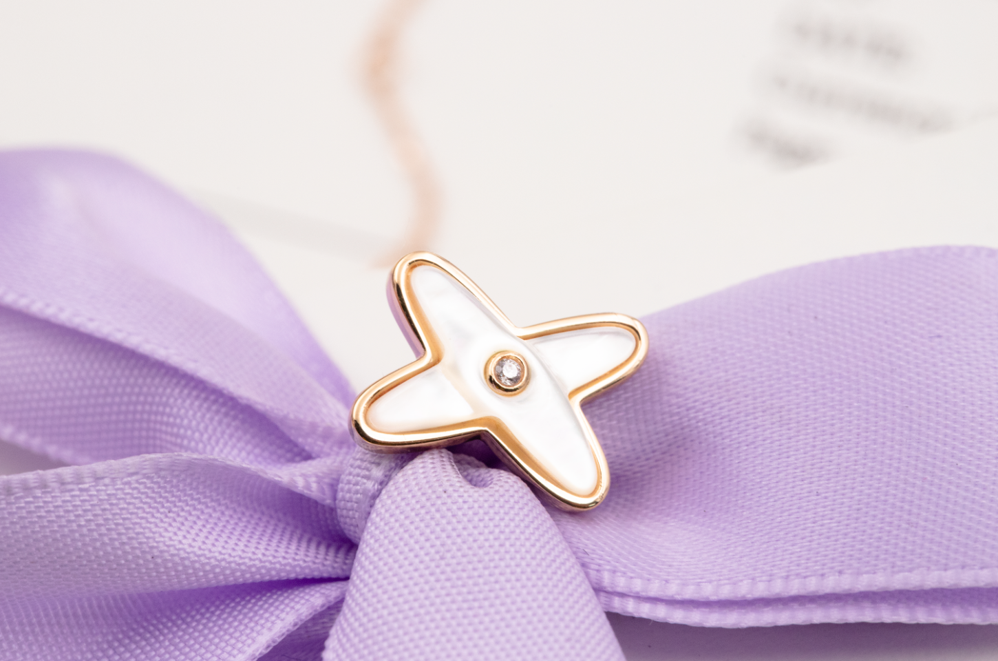 ¡®Imperial¡¯JEUX DE WHITE MOP PINK GOLD DIAMOND EARRINGS