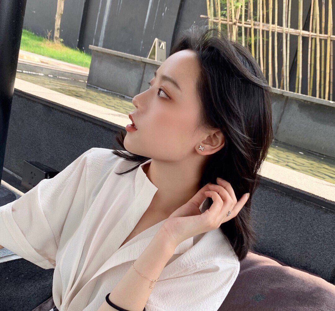 ¡®Imperial¡¯JEUX DE WHITE MOP ROSE GOLD DIAMOND EARRINGS