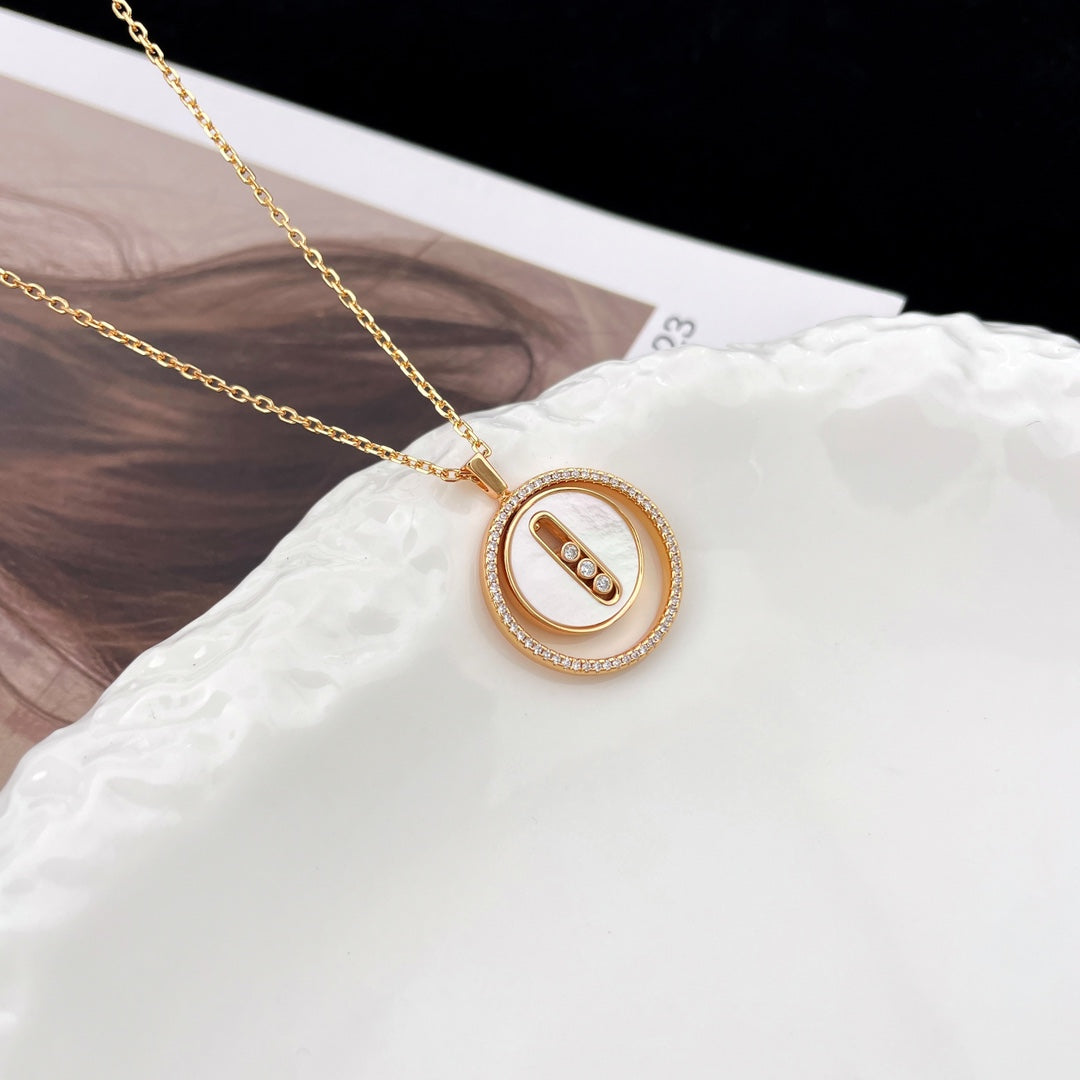 [Imperial] MOVE MM NACRE BLANCHE DIAMOND NECKLACE