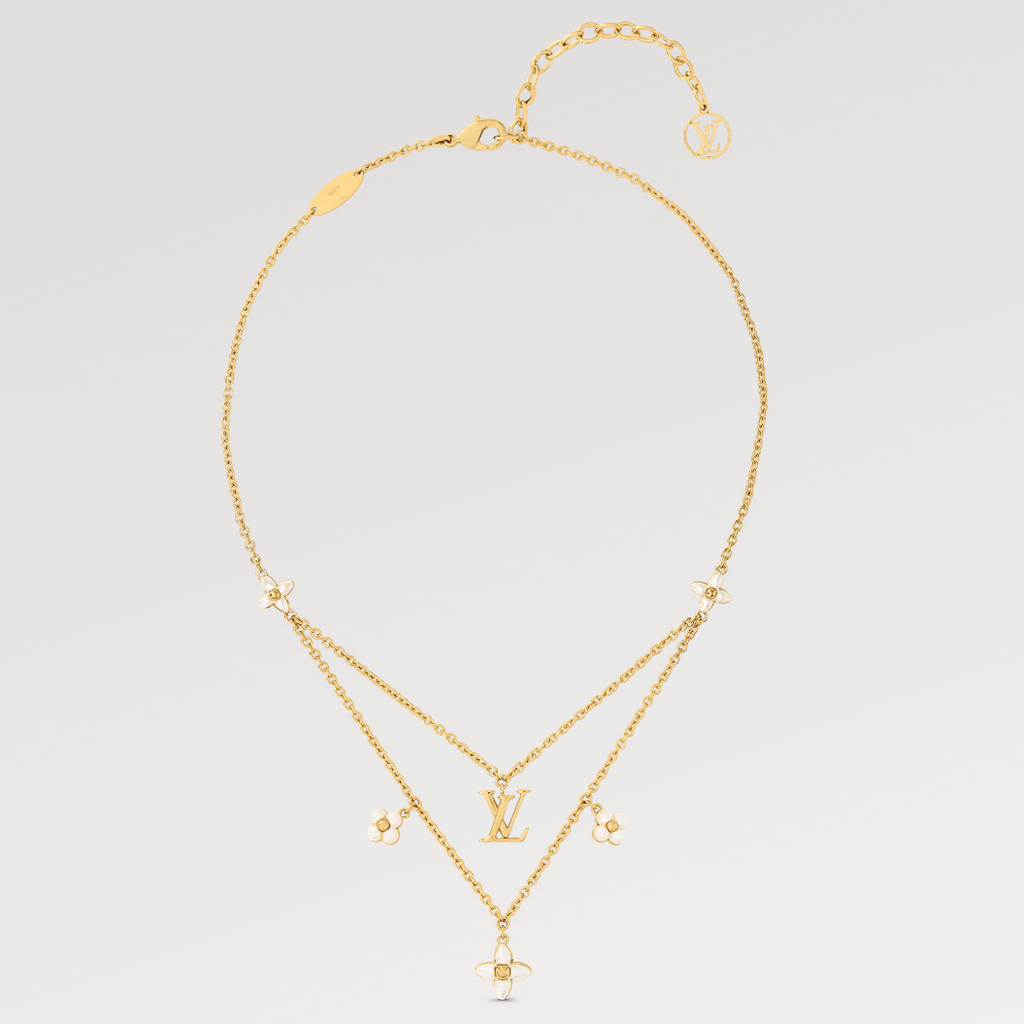 ¡®Imperial¡¯FLOWERGRAM GOLD MOP DOUBLE ROW NECKLACE
