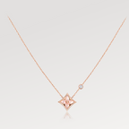 ¡®Imperial¡¯STAR PINK MOP 1 DIAMOND PINK GOLD NECKLACE