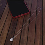 Imperial Amulett Silber Volldiamantkette