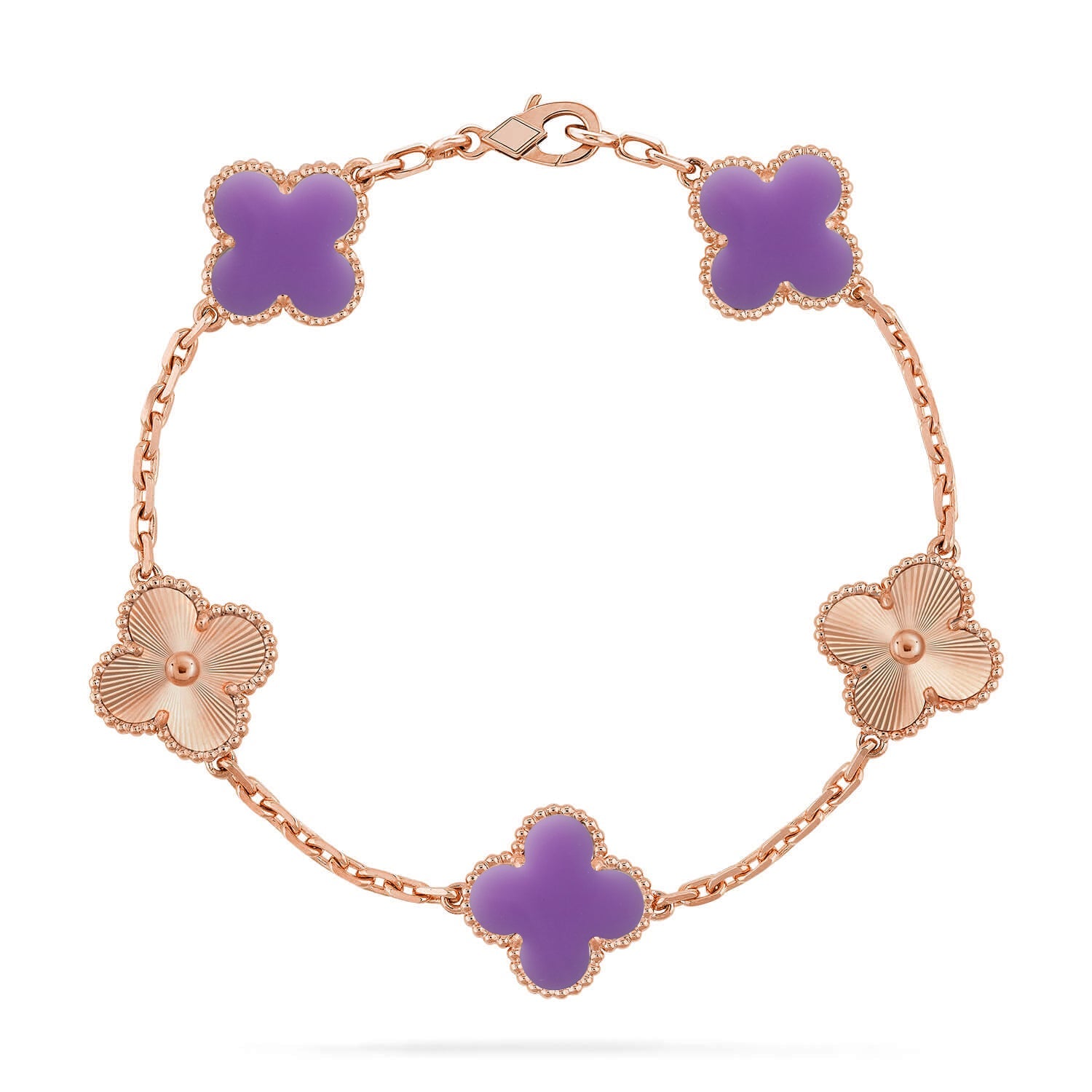 [Imperial]New CLOVER 5 MOTIF LIGHT PURPLE BRACELET COLLECTION