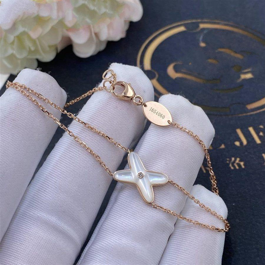 Imperial JEUX ARMBAND WEISS MOP ROSA GOLD 1 DIAMANT