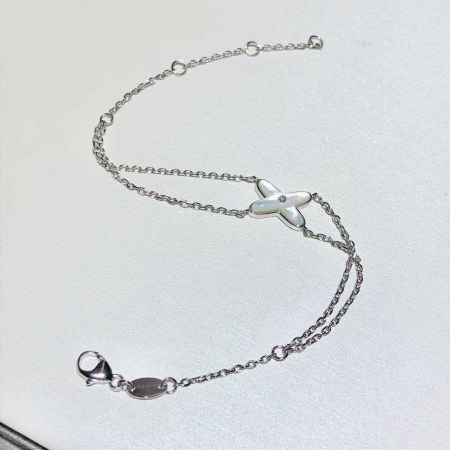 Imperial JEUX ARMBAND WEISS MOP SILBER 1 DIAMANT