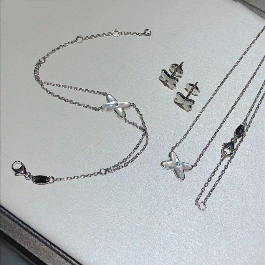 Imperial JEUX ARMBAND WEISS MOP SILBER 1 DIAMANT