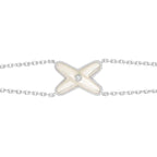 Imperial JEUX ARMBAND WEISS MOP SILBER 1 DIAMANT