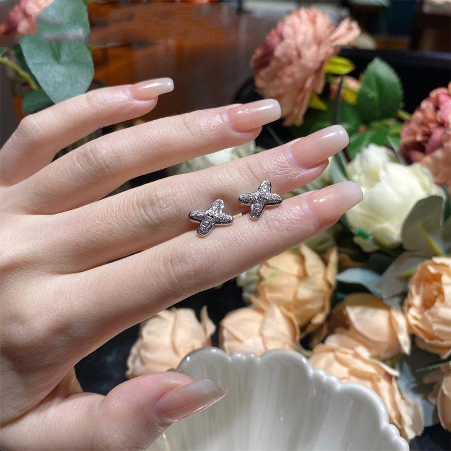 ¡®Imperial¡¯JEUX DE SILVER DIAMOND EARRINGS