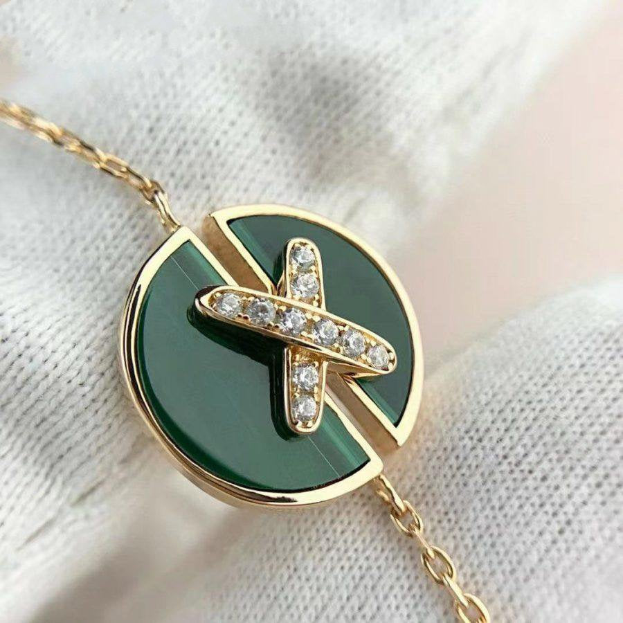 ¡®Imperial¡¯Armbänder aus Malachit, Rosa, Gold und Diamanten