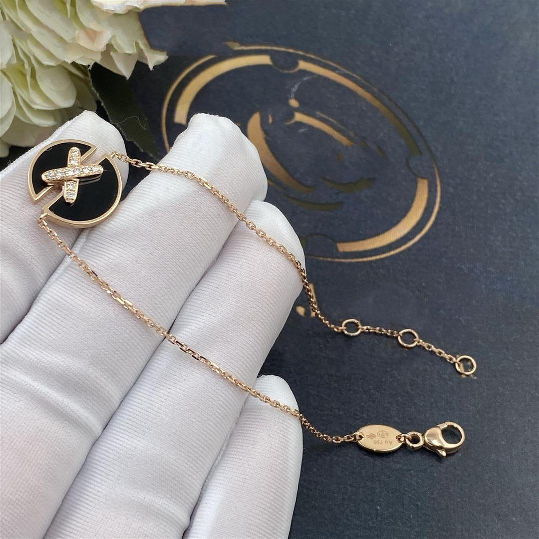 ¡®Imperial¡¯Armbänder Onyx Pink Gold Diamant