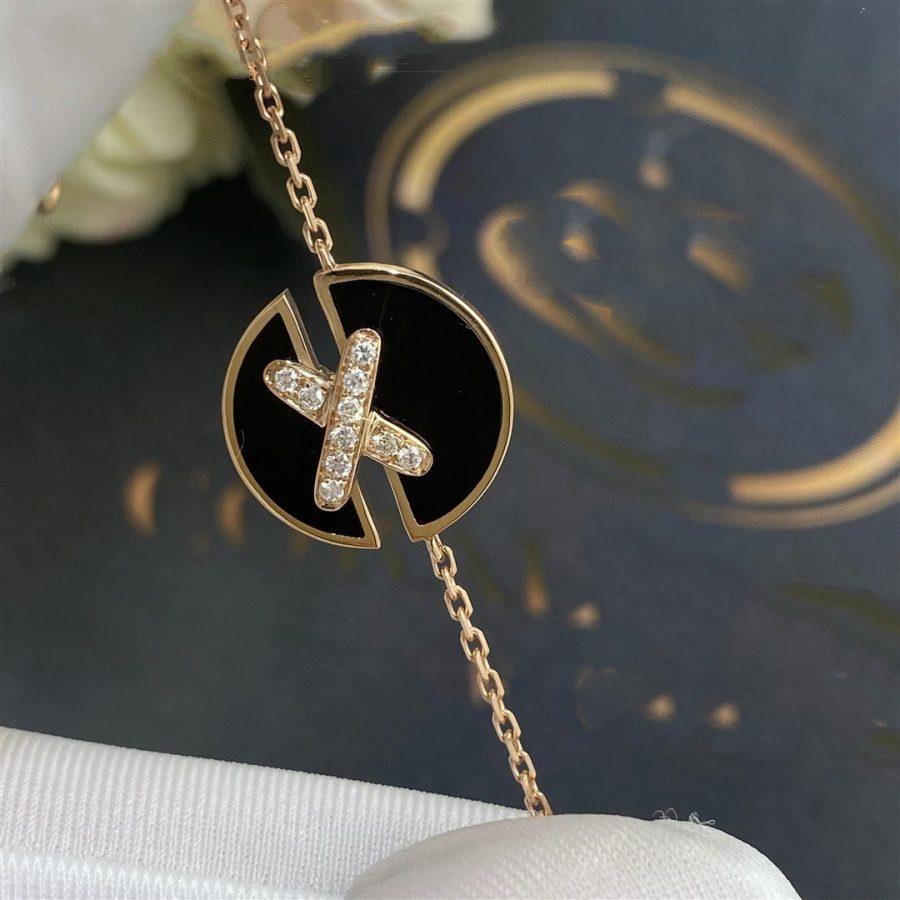 ¡®Imperial¡¯Armbänder Onyx Pink Gold Diamant