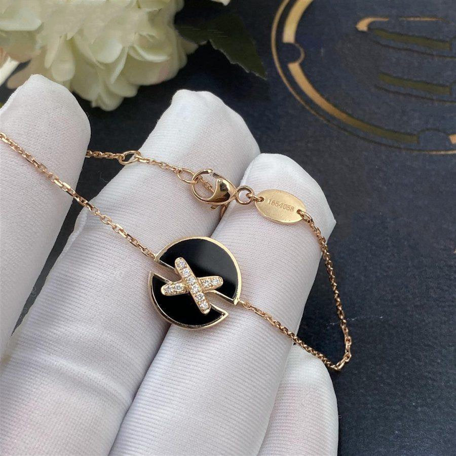 ¡®Imperial¡¯Armbänder Onyx Pink Gold Diamant