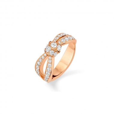 Imperial LIENS RING AUS ROSA GOLD MIT DIAMANTEN