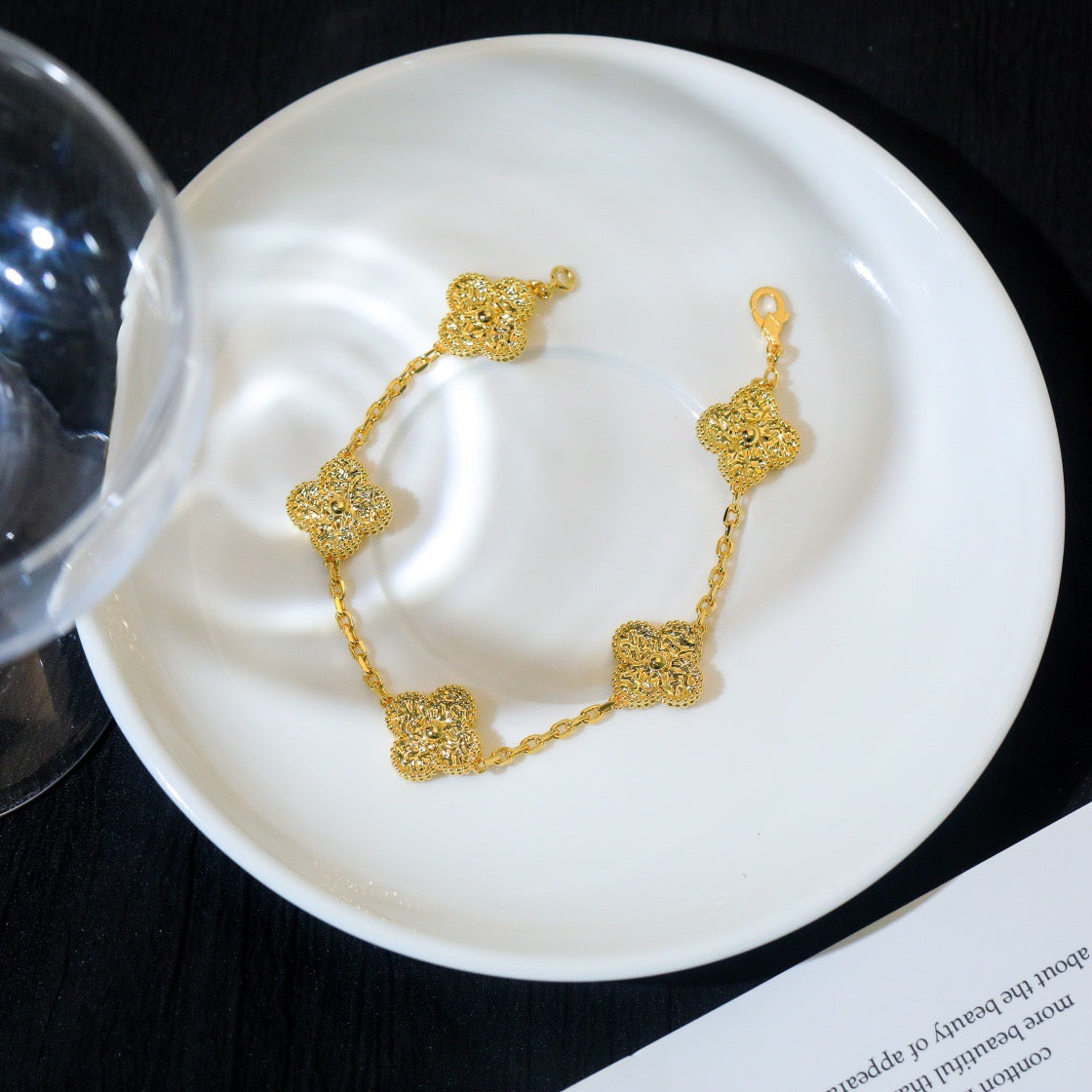 ¡®Imperial¡¯CLOVER 5 MOTIFS BRONZING BRACELET