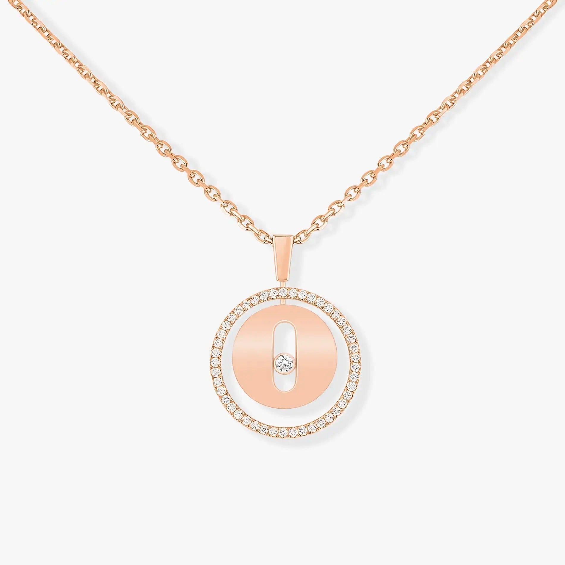 [Imperial] MOVE PM NECKLACE PINK GOLD DIAMOND