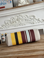 HERBAG ZIP 31 LACKIERTE TASCHE IN BRAUN MIX GELB H PLUME CANVAS