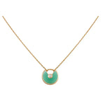 ¡®Imperial¡¯AMULETTE GOLD MALACHITE NECKLACE