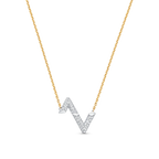 ¡®Imperial¡¯VOLT SILVER DIAMOND PEDANT NECKLACE