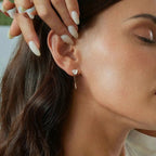 Zarte, schlichte Herzohrringe für Damen BSE1003