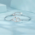 Zartes graues Seilgliederarmband für Frauen und Teenager-Mädchen