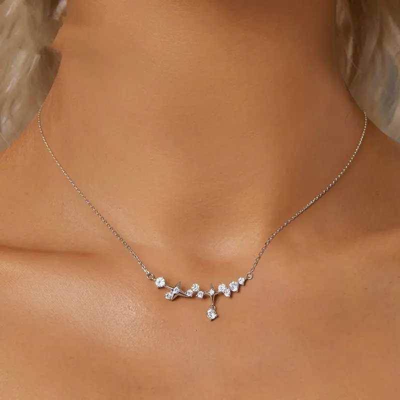 Sternenanhänger-Halskette für Damen
