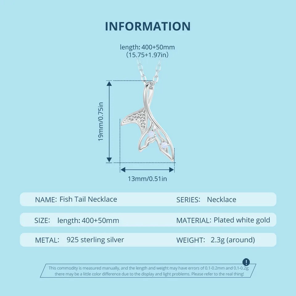 Fischschwanz-Halskette für Damen
