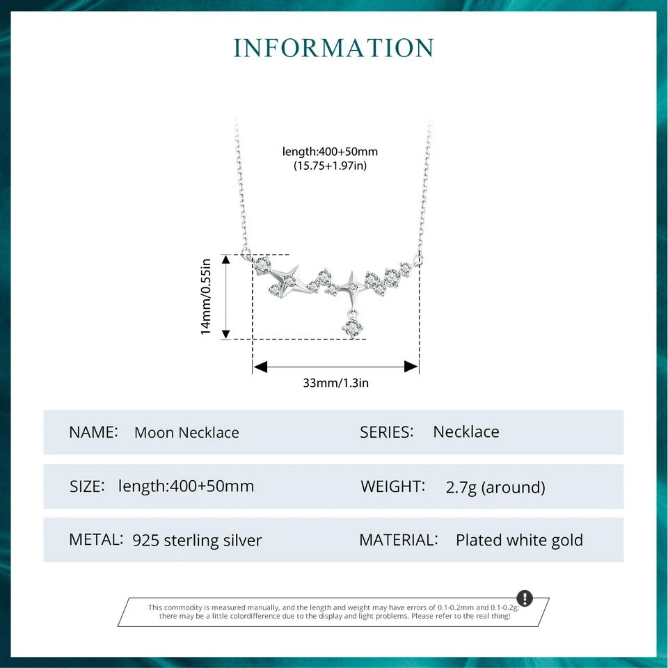 Sternenanhänger-Halskette für Damen